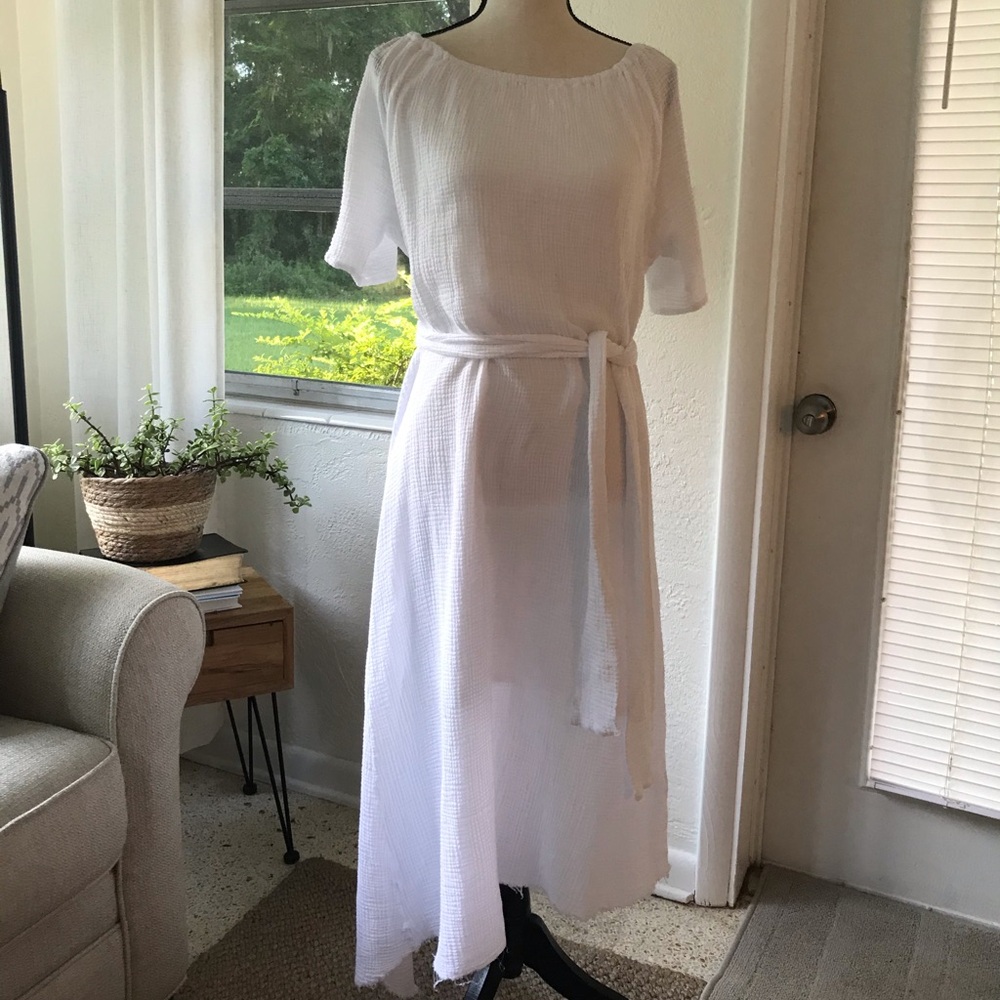 Stateside Asymmetrical Cotton Knit Dress